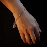 Bracciale maschera Mamuthone in argento Sa Mamujadina